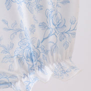 Blue Whale Embroidered Bubble