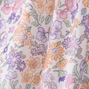 Purple Floral Smocked Bloomer Set