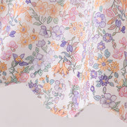 Purple Floral Smocked Dress