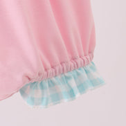 Pink Bow French Knot Bow Bubble