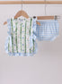 Green Floral Ruffle Bloomer Set