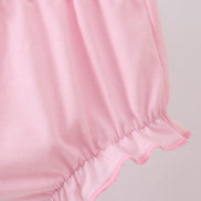 Blue Crab Embroidered Seersucker Bloomer Set