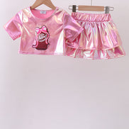 Pepper Pink sequin bow skort set