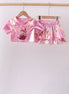 Pepper Pink sequin bow skort set