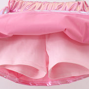 Pepper Pink sequin bow skort set