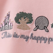 Happy Place Embroidered Bubble