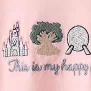 Happy Place Embroidered Bloomer Set