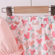 Happy Place Embroidered Skorts Set