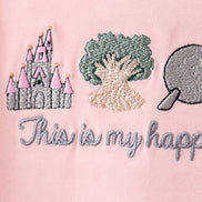 Happy Place Embroidered Skorts Set