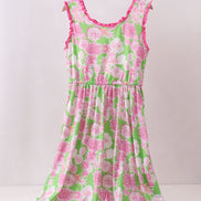 Pink floral dress