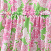 Pink floral dress