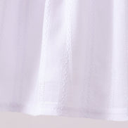 White smocked jacquard bloomer set