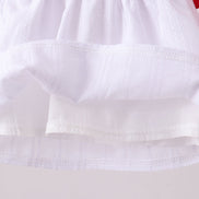 White smocked jacquard bloomer set
