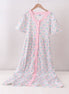 Pink hydrangea bow print tiered dress