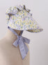 Golden meadow floral  ruffle bow bonnet