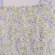 Golden meadow floral smocked tiered dress (length 41.33inch)