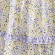 Golden meadow floral smocked tiered dress (length 41.33inch)