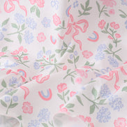 Pink floral smocked mom dress