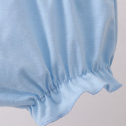 Blue bow ribbon print bloomer set