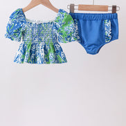 Ocean garden splash ruffle 2pc set