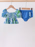 Ocean garden splash ruffle 2pc set