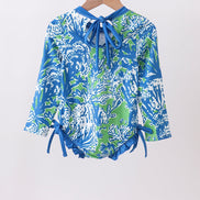 Ocean garden splash rashguard