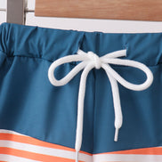Crab embroidery swim trunks