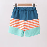 Crab embroidery swim trunks