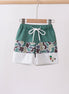 Camouflage duck embroidery swim trunks