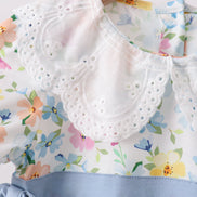 Blue Floral Lace Set