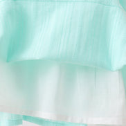 Green Marine Embroidered Jacquard Dress