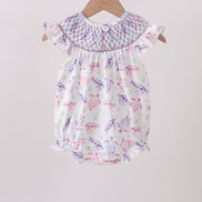 Purple Sea Turtle Smocked Bubble