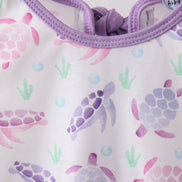 Purple Sea Turtle Bloomer Set