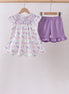 Purple Sea Turtle Smocked Set