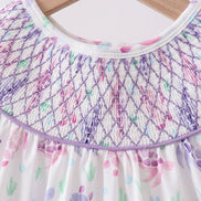 Purple Sea Turtle Smocked Set