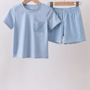 Blue Plaid Set