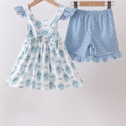Blue Retro Floral Set