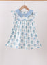 Blue Retro Floral Dress