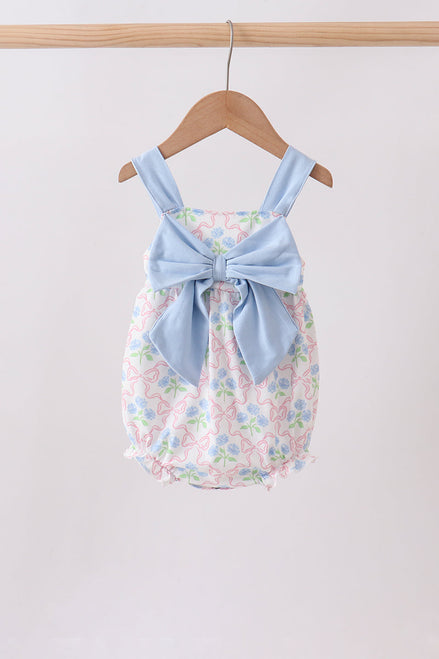 Blue Hydrangea Bow Bubble