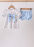 Blue Hydrangea Bow Bloomer Set