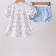 Blue Hydrangea Bow Bloomer Set