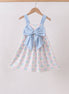 Blue Hydrangea Bow Dress