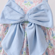 Blue Hydrangea Bow Dress