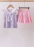 Floral Lace Skirt Set