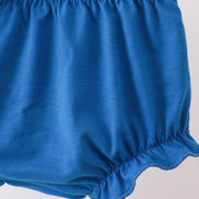 Blue Castle Smocked Ruffle Bloomer Set