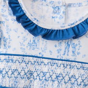 Blue Castle Smocked Ruffle Bloomer Set