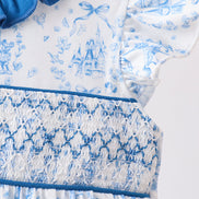 Blue Castle Smocked Ruffle Dress