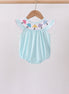 Blue Umbrella Smocked Bubble