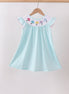 Blue Umbrella Smocked Dress