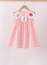 Pink Princess Embroidered Jacquard Dress